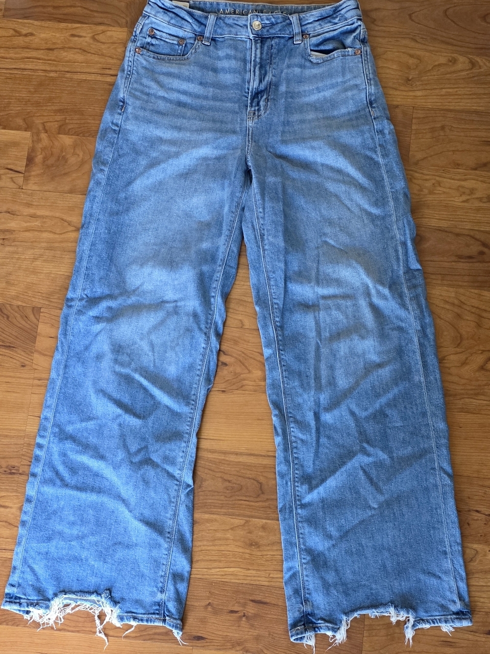 American Eagle Dreamy Drape Wide-Leg Jeans Sz 2